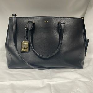 Tote Ralph Lauren bag in black